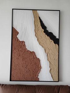 Arte originale fabbrica moderna 3D Texture onda parete arte Custom dimensioni <span class=keywords><strong>tela</strong></span> arte arte onda pittura astratta paesaggio marino - Product Image 3