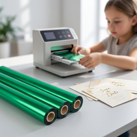Film réactif argenté hautement réfléchissant pour imprimante laser, rouleau PET lavable pour transfert textile, 12-25 microns