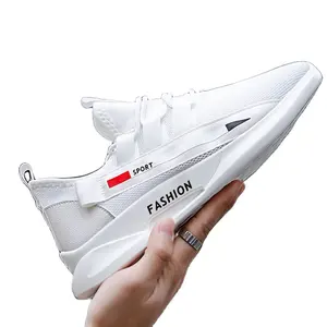 2024 New CWS summer white version Breathable Men Mesh force Running shoes with soft soles No-slip Men Sneakers