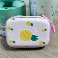Sac de rangement EVA de luxe portable pour câbles de données, téléphones portables, écouteurs et clés USB - Design extérieur élégant