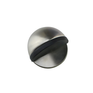 Stainless Steel Turtle Top Door Stop <b>Brushed</b> Steel Black Antique Blue Red Gold <b>Floor</b> Mount Minimalist Design Easy Installation - Product Image 3