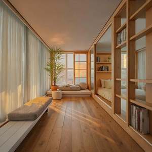 Rendu 3D de style minimaliste en bois pour les projets de maisons et d'appartements, pour la conception d'intérieur de salles de bain dans les hôtels et les villas - Product Image 2