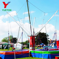 Parc d'attraction Équipement de manèges Aire de jeux extérieure pour enfants Machine de jeu de carnaval 4 personnes Euro Saut à l'élastique pour enfants adultes