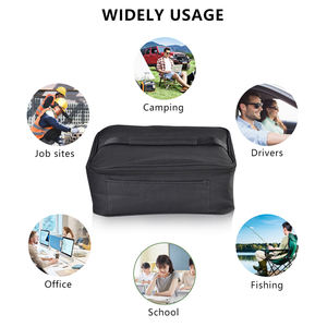 فرن شخصي صغير محمول 12 فولت 24 فولت 110 فولت فرن شخصي محمول للتسخين بالمايكروويف صندوق غداء كهربائي للمنزل والسيارة والشاحنة - Product Image 6