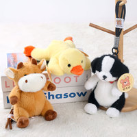 Peluche en forme de pingouin pour enfant, animal animal mignon de l'océan, vache, canard, pingouins
