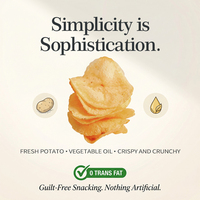 Oferta Especial: Snacks Saludables Listos para Comer para la Familia, 2.5kg de Papas Fritas Saladas y Crujientes para Fiestas y el Tiempo Libre Diario