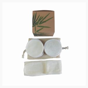 Tampon de démaquillage en fibre de bambou, lavable et réutilisable, 1 pièce, pour le nettoyage du visage - Product Image 5