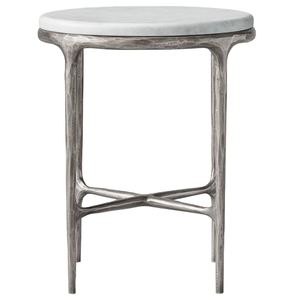 THADDEUS MARBLE <b>ROUND</b> <b>SIDE</b> <b>TABLE</b> - Product Image 1