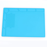 Tapis en caoutchouc antidérapant en silicone pour table de réparation de montres Station de soudure Tampon résistant à la chaleur Tampon de réparation de montres pour horloger