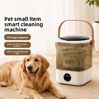 Laveuse pour animaux de compagnie en PP, puissante, tout-en-un, avec fonction lavage et essorage, laveuse à carrousel dédiée pour nettoyer les vêtements de chiens et de chats