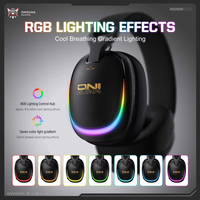 ONIKUMA GT805 Headset Gaming Nirkabel Quad-Mode 2.4G BT5.4 Over-Ear dengan Mikrofon ENC, Waktu Putar 60 Jam untuk PC PS5