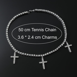 2026 Hot Selling Hiphop Style <b>Cross</b> Pendant Necklace Personalized Light Luxury Men's Necklaces Fashion Jewelry Wholesale - Product Image 5