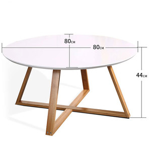 Pequeño sofá moderno estilo nórdico sala de estar redonda de lujo extremo lateral cama mesa de centro - Product Image 3