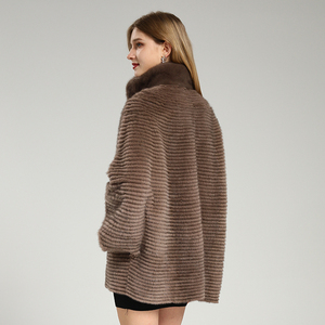 Giacca di pelle Casual classica da donna Premium in visone - Product Image 4
