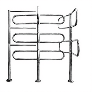 Tourniquet manuel Guangbao ZY-C006 pour supermarché, en acier inoxydable, semi-haut, dispositif de contrôle d'accès d'entrée, IP55, à poussée manuelle - Product Image 5