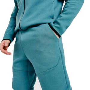 Ensemble survêtement pour homme, veste en polaire épaisse et chaude à manches longues, pantalon de survêtement respirant, capuche, taille à cordon, survêtement de haute qualité - Product Image 3