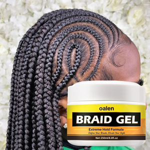 Luxfume 8.8oz Gel Coiffant Tresses Marque Privée Fixation Extrême Nourrissant Brillance Longue Durée pour Tous Types de Cheveux Gel pour Tresses Box Braids - Product Image 1
