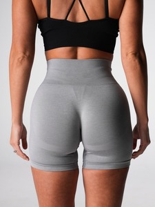 Fabrication de vêtements de sport pour femmes logo personnalisé sans couture vêtements de sport actifs Fitness <span class=keywords><strong>Yoga</strong></span> Shorts séchage rapide Sports Biker Running Shorts - Product Image 3