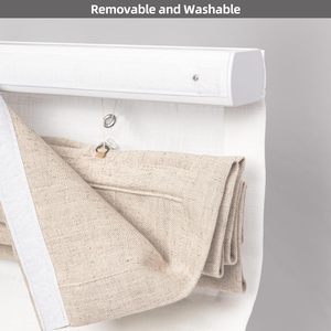 <span class=keywords><strong>Store</strong></span> plissé vertical 60 cm x cm, design romain, pour fenêtre à battant, filtre la lumière, couleur écru - Product Image 4