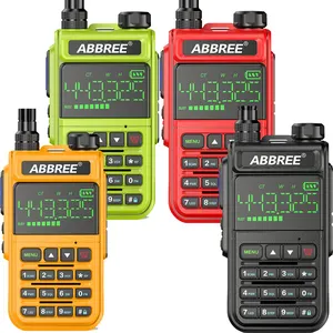ABBREE AR-518全频段108-660MHz无线复制频率空气频段业余对讲机户外UHF VHF火腿收发器