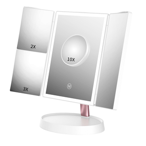 Ms-01 Aspiration Up Loupe <span class=keywords><strong>X20</strong></span> <span class=keywords><strong>Miroir</strong></span> Led Trois Fold Maquillage <span class=keywords><strong>Miroir</strong></span> Avec La Lumière - Product Image 1