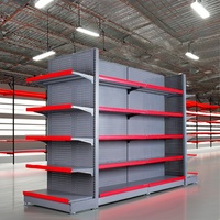 Étagère de magasin de détail Étagère de supermarché Étagère de gondole/Étagère de gondole Magasin Présentoir en métal Équipement de supermarché
