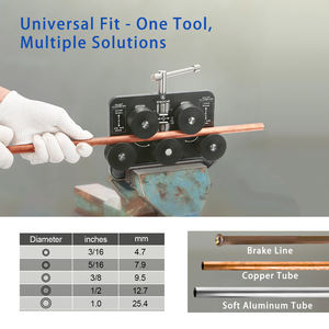 Выпрямитель для труб и труб, выпрямитель для 3/16 "-1,0" диаметров топливной магистрали, мягкий алюминиевый и медный трубопровод - Product Image 6