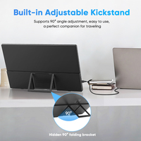 SIBOLAN 15,6 Zoll 1080P tragbarer Dual-Monitor Drahtloser Miracast-und WiFi-IPS-Bildschirm für tragbare Gaming-Laptops Neues Produkt