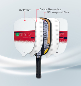 Raquette de pickleball personnalisable en fibre de carbone T700 de 16 mm, alvéolée, thermoformée, certifiée UPAPA, ODM OEM en stock - Product Image 3