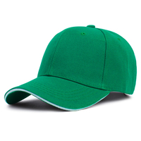 OEM Fabriek 6 Panel Eenvoudige Baseball Pet Polyester Katoen Aangepaste Borduring Gebogen Klep Verstelbare Baseball Pet voor Heren Dames