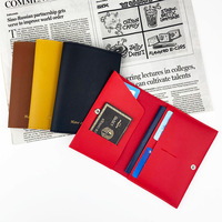 Porte-passeport multifonctionnel en cuir PU épaissi, plusieurs emplacements pour cartes, porte-passeport pour les voyages, vente en gros