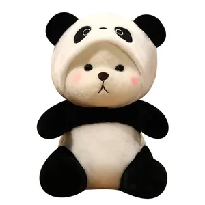 45CM trasformazione Panda e orso adorabile orso peluche regalo di natale decorazioni per la casa peluche Panda