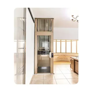Transparent Sightseeing fashion simple disabled 5 person used residential elevator Glass Elevator