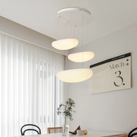 Style nordique personnalité créativité lustre intérieur décoration crème nuage chambre escaliers à la mode plafond pendentif lumières