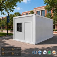Maison Conteneur Détachable à 1 Pièce, Petit Conteneur Extérieur Fait Maison, Chine, Cadre de Conteneur d'Expédition, Panneau Sandwich en Acier