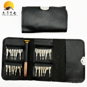Jeu de tournevis Shang Ping 25 en 1 avec étui en cuir et embouts magnétiques pour réparation de précision - Product Image 1