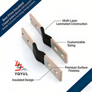 YULIAN Custom Tinned Copper Bus Bars with Round Holes for Electric Vehicles Insulated Flexible Copper Busbars - Product Image 4