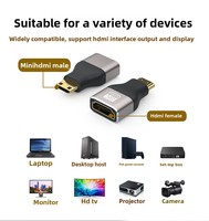 Adaptateur de Voyage Universel JILIAN, Câble Adaptateur HDTV 8K 2.1, Connecteur Mâle-Femelle en Alliage, Convertisseur Sans Fil 4K 8K pour Ordinateur Portable et Jeux
