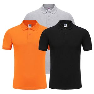 Design Premium Quality Anti-shrink 3D Quick Dry Polyester Black Mix Cotton Polyester Fit Golf Polo Shirt - Product Image 6