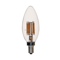Ampoule LED à filament C35 C32, 220V, culot 4WE27, pour bougeoir décoratif de Noël