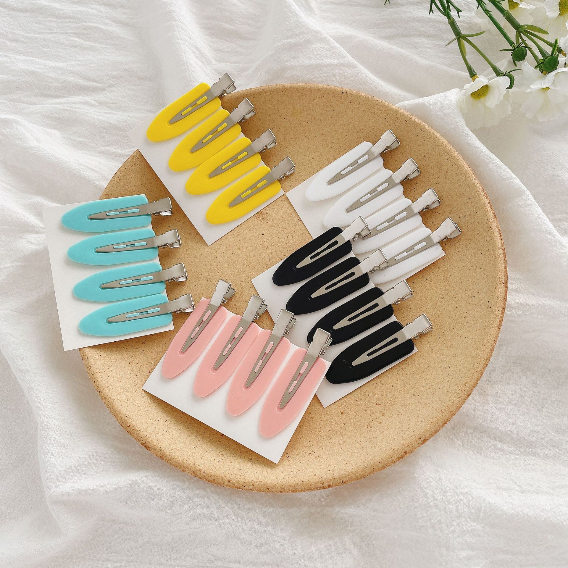 SIYWINA Custom Logo Women No Crease Beautiful Hair Clips