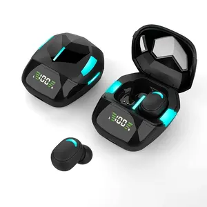 Earbud Game G7S Nirkabel Pengurang Kebisingan, Headset Stereo Surround 3D Latensi Rendah TWS Earphone Gaming