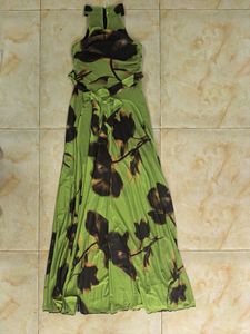 Vestido largo sin mangas con estampado de 7 colores para mujer, con lazo en la espalda, corte curvo, talla grande, estilo africano, tallas S-2XL - Product Image 4