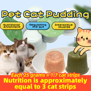 Comida húmeda para gatos bebés, pudín, gelatina para aperitivos con hierba de gato y branquias de pelo gordo, comida húmeda enlatada nutritiva para amigos peludos - Product Image 2