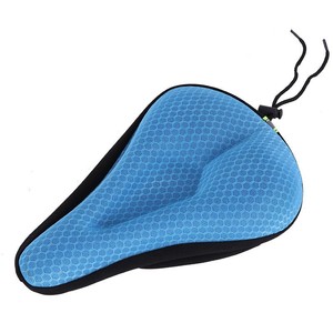 Housse de selle de vélo en silicone, coussin confortable en maille nid d'abeille pour selle de vélo de montagne et de route - Product Image 4