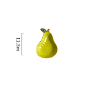 Vente chaude japonais en forme de fruit dessin animé soucoupe en céramique mignon marmite Sauce plat mignon assiette en céramique pour la maison Restaurant
