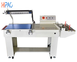 Máquina de Sellado y Corte de Película Termoencogible Semiautomática HIPAC con Motor Eléctrico para Envasado de Alimentos, Bebidas, Engranajes y Rodamientos - Product Image 2