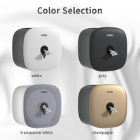 Distributeur de papier toilette mural en plastique moderne, nouveau design à tirage central pour hôtels, salles de bain et centres commerciaux CD-8078