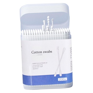Hisopos de Algodón con Punta Personalizada, Hisopos de Algodón para Maquillaje con Caja Cuadrada, Más Vendidos - Product Image 1
