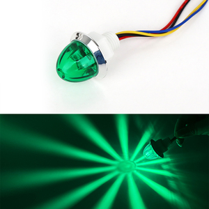 Faro LED a Stella di Melone 1W 12-24V, Faretto a Stella di Cristallo Ambra Rosso Blu Stroboscopico per Camion, Rimorchi, Autocarri, Barche, Autobus - Product Image 5